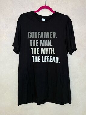 Godfather Black Graphic Tee - The Man The Myth The Legend